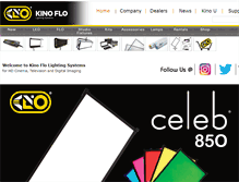 Tablet Screenshot of kinoflo.com